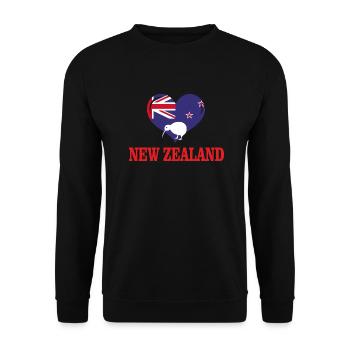 New Zealand - Unisex Pullover - Schwarz - Vorne - Alina (178cm) & Michal (187cm)