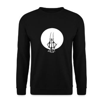 Carp Angler Carp fishing Carp Fisherman Carp - Unisex Sweatshirt - black - Front - Alina (178cm) & Michal (187cm)