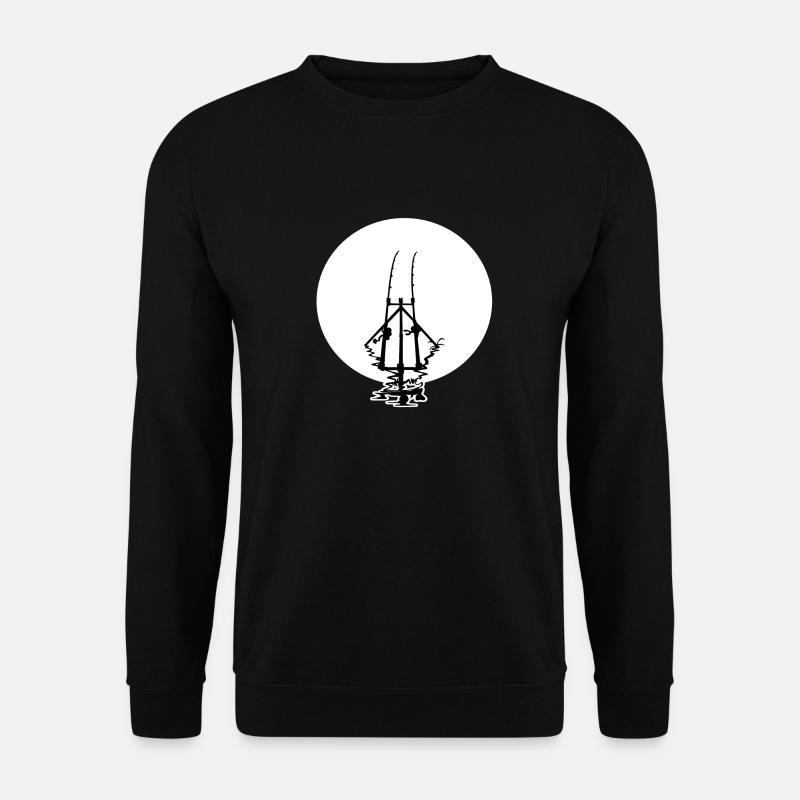 Karpfen Angler Karpfenangeln Karpfenfischer Carp - Unisex Pullover - Schwarz