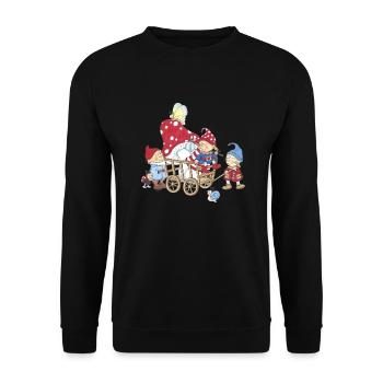 Wichtel_01 - Sweat-shirt Unisexe - noir - Devant - Alina (178cm) & Michal (187cm)