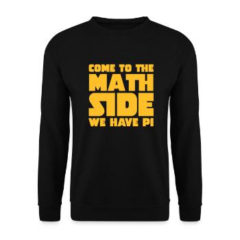 Come To The Math Side - Unisex Sweatshirt - black - Front - Alina (178cm) & Michal (187cm)