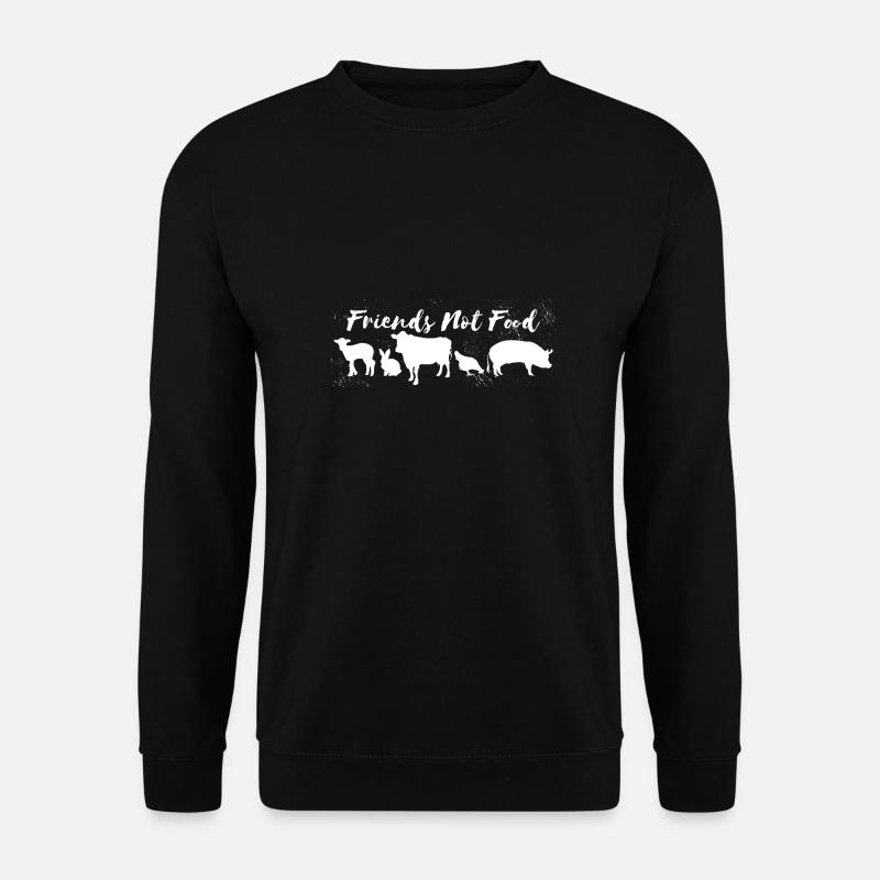 Friends Not Food 2w - Unisex Pullover - Schwarz
