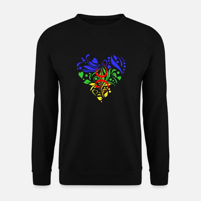 Amazigh Berberherz - Unisex Pullover - Schwarz