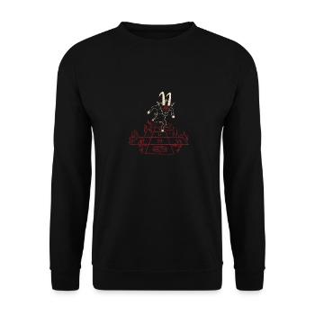 Le diable danse sur le feu - Sweat-shirt Unisexe - noir - Devant - Alina (178cm) & Michal (187cm)