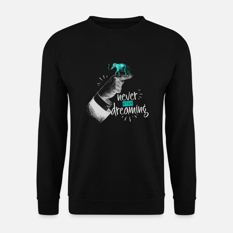 Motivation Mindset Positiv Freiheit Traum - Unisex Pullover - Schwarz