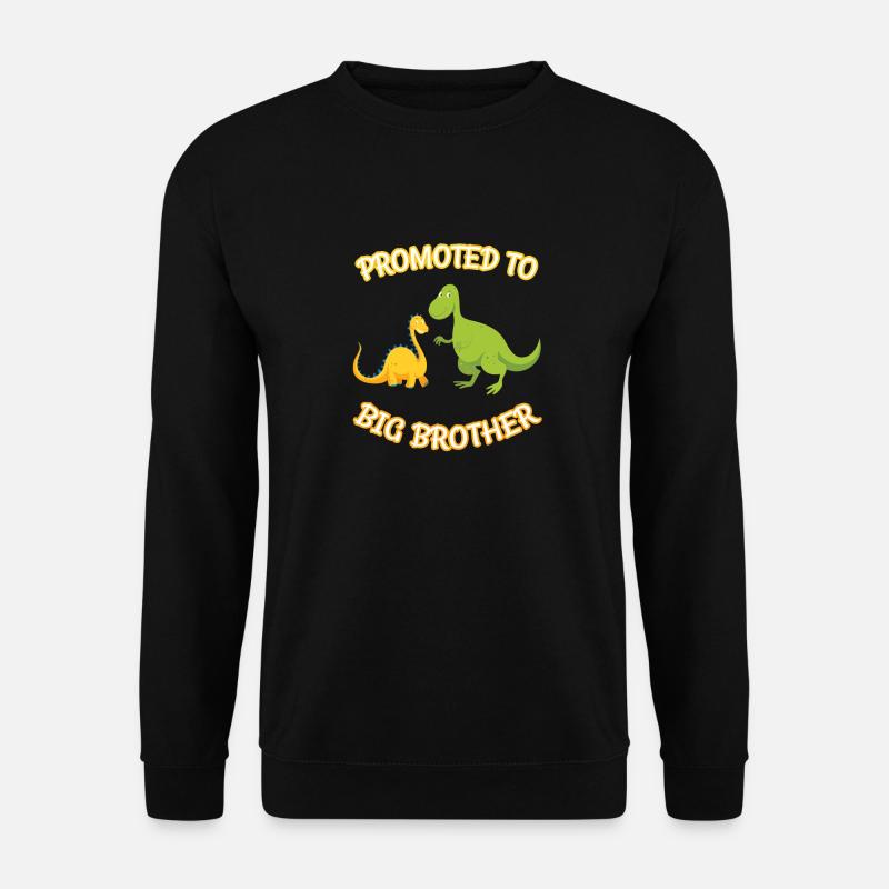T-rex Dinosaur Proud Promoted To Big Brother 2020 - Unisex Pullover - Schwarz