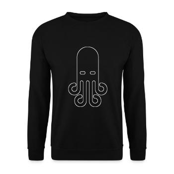 Octopus - Sweat-shirt Unisexe - noir - Devant - Alina (178cm) & Michal (187cm)