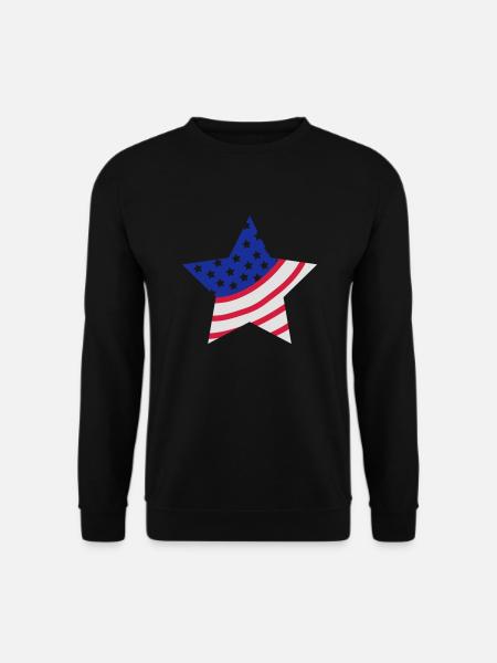 usa_stern - Sweat-shirt Unisexe - noir