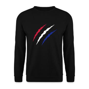 krallen_niederlande - Unisex Pullover - Schwarz - Vorne - Alina (178cm) & Michal (187cm)