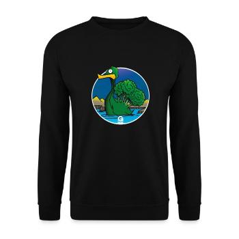 GIGGJOTT Animette Anabrockel - Unisex Pullover - Schwarz - Vorne - Alina (178cm) & Michal (187cm)