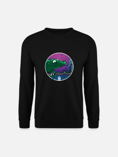 GIGGJOTT kuschelige Animationen - Unisex Pullover - Schwarz