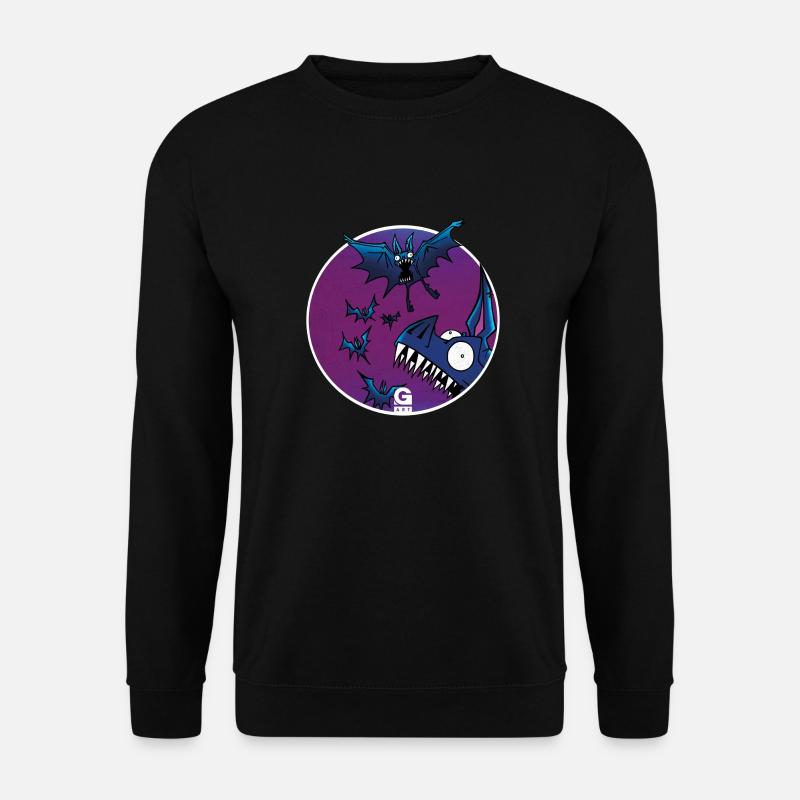 GIGGJOTT animated bats - Unisex Sweatshirt - black