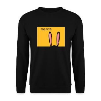 Frohe Ostern - Unisex Pullover - Schwarz - Vorne - Alina (178cm) & Michal (187cm)