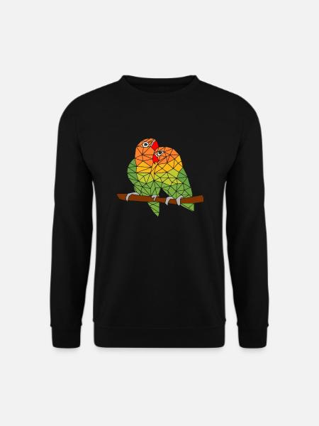Ein paar Lovebirds - Unisex Pullover - Schwarz