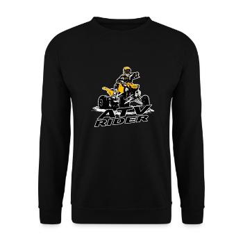Quad Racing - ATV Racer - Unisex Pullover - Schwarz - Vorne - Alina (178cm) & Michal (187cm)