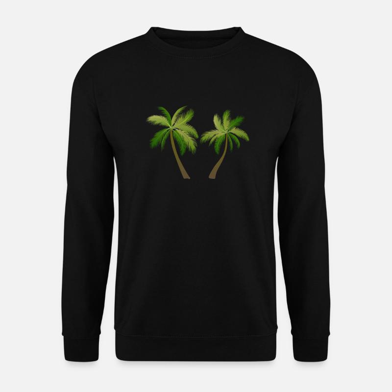palm tree palm palms - Unisex Sweatshirt - black