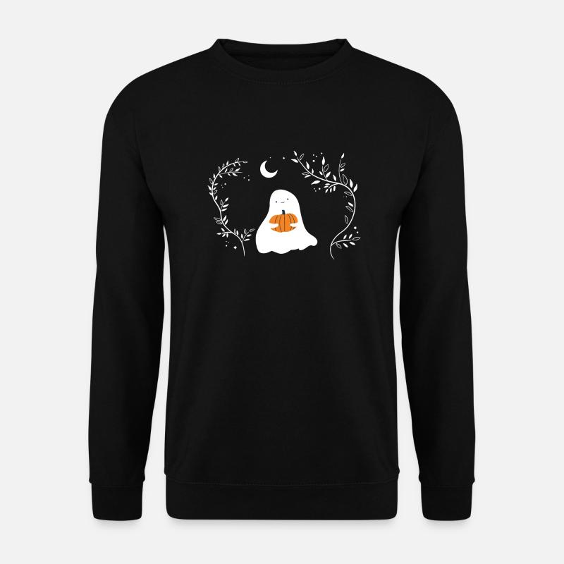 Fantôme à la citrouille - Sweat-shirt Unisexe - noir