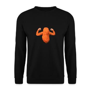 Peanut Power - Sweat-shirt Unisexe - noir - Devant - Alina (178cm) & Michal (187cm)