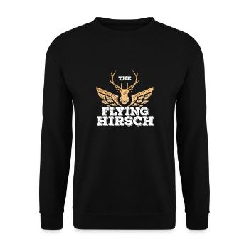 Le cerf volant - Sweat-shirt Unisexe - noir - Devant - Alina (178cm) & Michal (187cm)