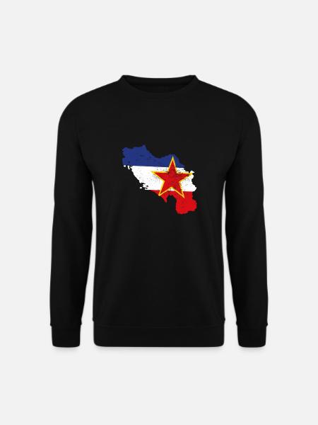 Balkan Yugoslavia Nostalgie Geschenkidee - Unisex Pullover - Schwarz