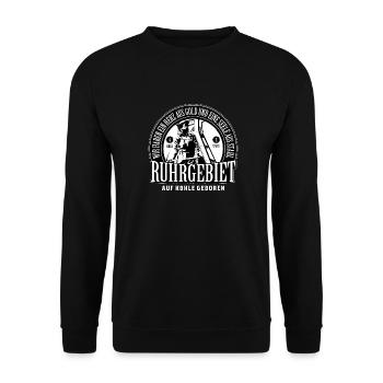 Ruhrgebiet - Unisex Pullover - Schwarz - Vorne - Alina (178cm) & Michal (187cm)