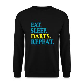 Fléchettes - Sweat-shirt Unisexe - noir - Devant - Alina (178cm) & Michal (187cm)