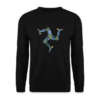Tartan Triskelion - Unisex Pullover - Schwarz - Vorne - Alina (178cm) & Michal (187cm)
