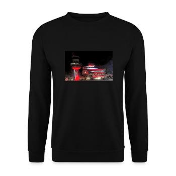 Flughafen Tegel / TXL Danke TXL - Unisex Pullover - Schwarz - Vorne - Alina (178cm) & Michal (187cm)