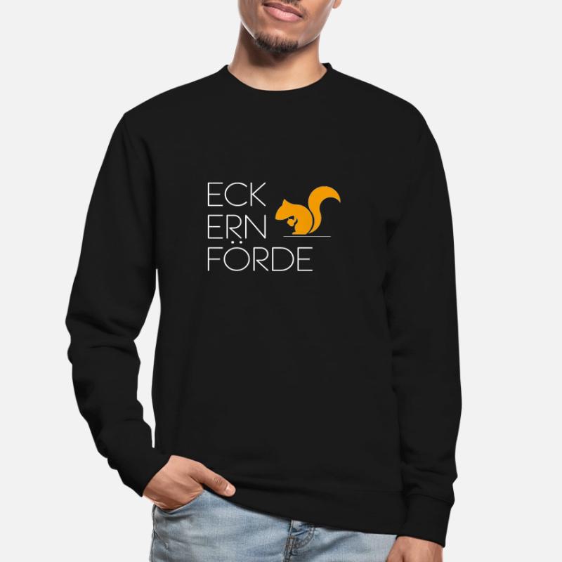 Eckernförde mit Eichhörnchen Unisex Pullover