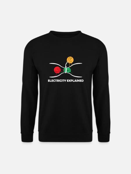 Elektrizität Erklärt - Unisex Pullover - Schwarz