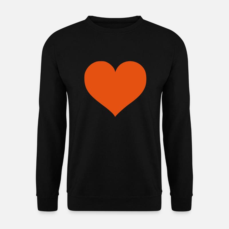Herz - Unisex Pullover - Schwarz