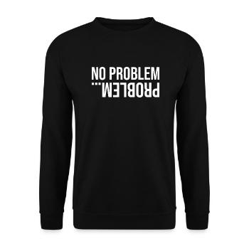 Drôle d' pour dire l'anniversaire d'un cadeau - Sweat-shirt Unisexe - noir - Devant - Alina (178cm) & Michal (187cm)