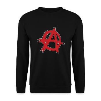 Anarchy - Unisex Sweatshirt - black - Front - Alina (178cm) & Michal (187cm)