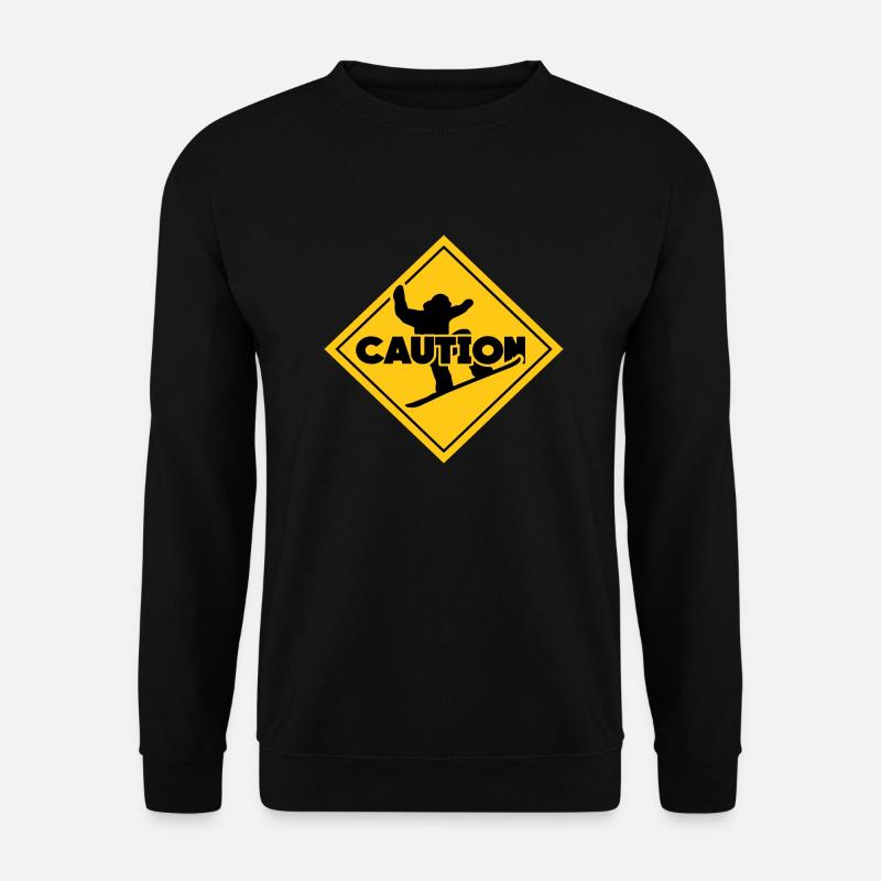 caution lenzerheide skigebiet - Unisex Pullover - Schwarz