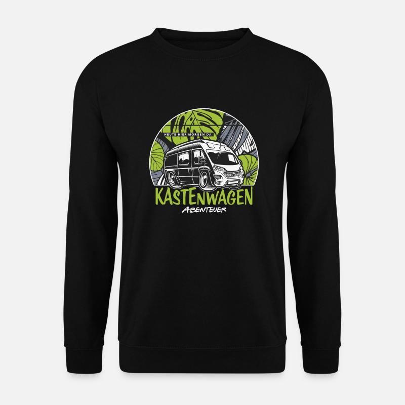 Kastenwagen Abenteuer - Unisex Pullover - Schwarz