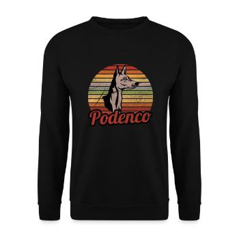 Podenco vintage by The Manzanita´s - Unisex Pullover - Schwarz - Vorne - Alina (178cm) & Michal (187cm)