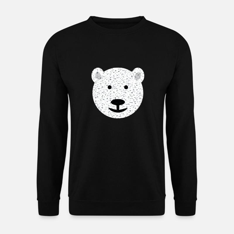 Bear Face Bear - Unisex Sweatshirt - black