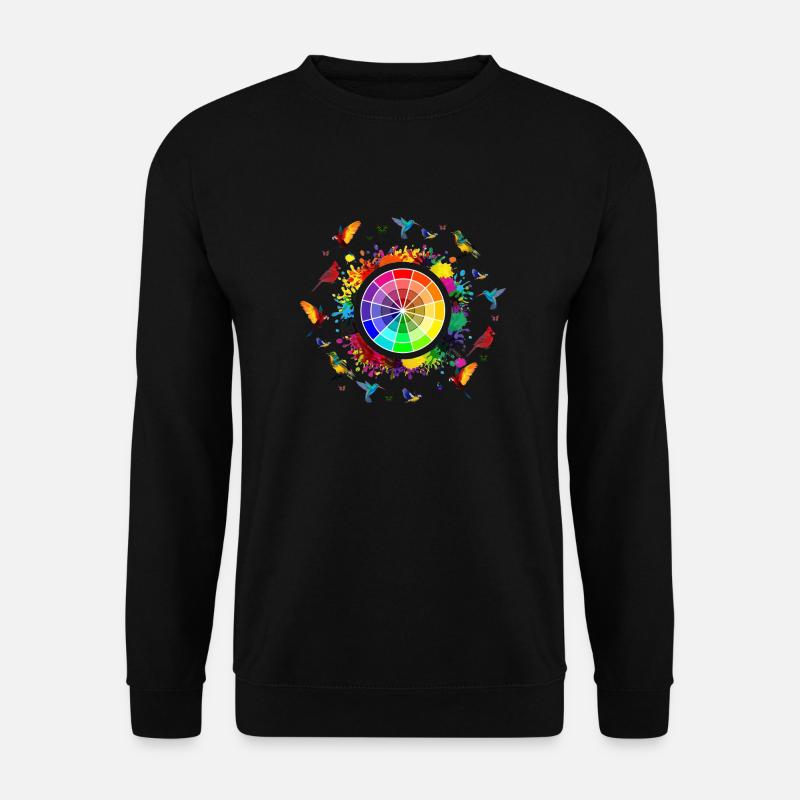 Explosion von Regenbogen, Regenbogen, Regenbogen-t-Shirts - Unisex Pullover - Schwarz