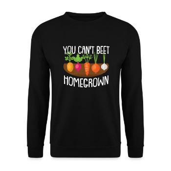 Lustiger Gartenarbeit Garten Beet Gärtner Garten - Unisex Pullover - Schwarz - Vorne - Alina (178cm) & Michal (187cm)