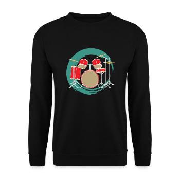 J’adore ma batterie - Sweat-shirt Unisexe - noir - Devant - Alina (178cm) & Michal (187cm)