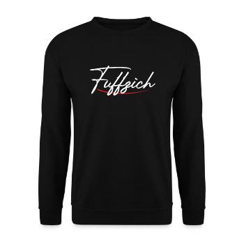 Fuffzich Fünfzig Geburtstag Jahrgang - Unisex Pullover - Schwarz - Vorne - Alina (178cm) & Michal (187cm)