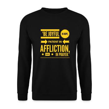 Jesus Jesus Jesus Jesus Holy Spirit Holy Spirit - Unisex Sweatshirt - black - Front - Alina (178cm) & Michal (187cm)