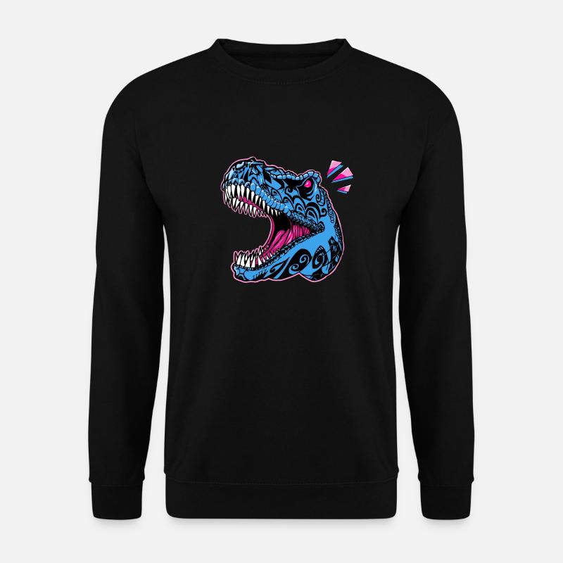 T rex Maori Pop - Unisex Pullover - Schwarz