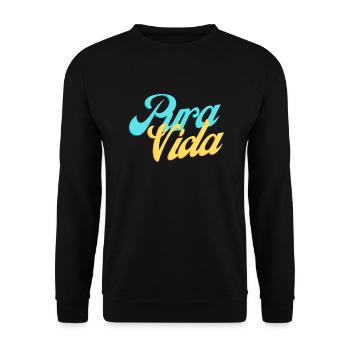 Pura Vida - Sweat-shirt Unisexe - noir - Devant - Alina (178cm) & Michal (187cm)