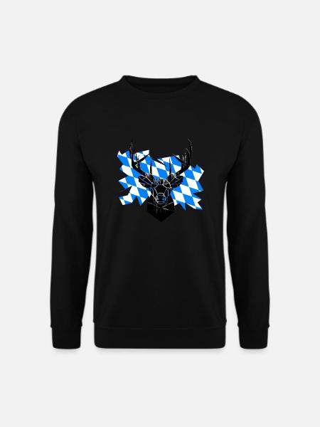 Freistaat Bayern Hirsch - Unisex Pullover - Schwarz