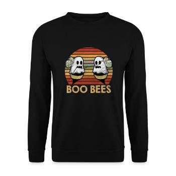 Boo Bees colorful by The Manzanita's - Unisex Sweatshirt - black - Front - Alina (178cm) & Michal (187cm)