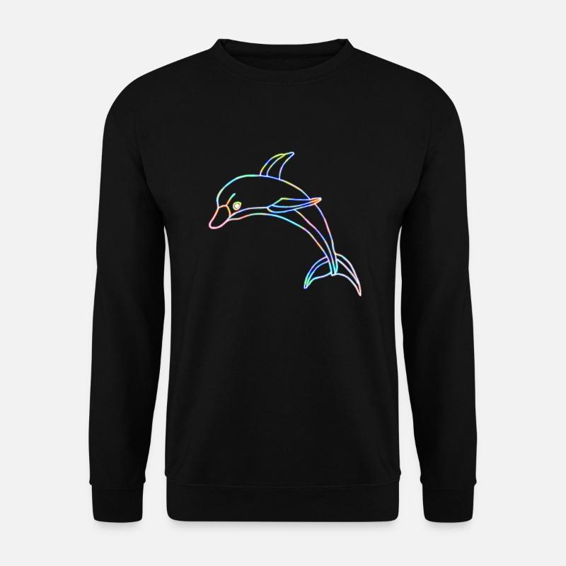Delfin - Unisex Pullover - Schwarz