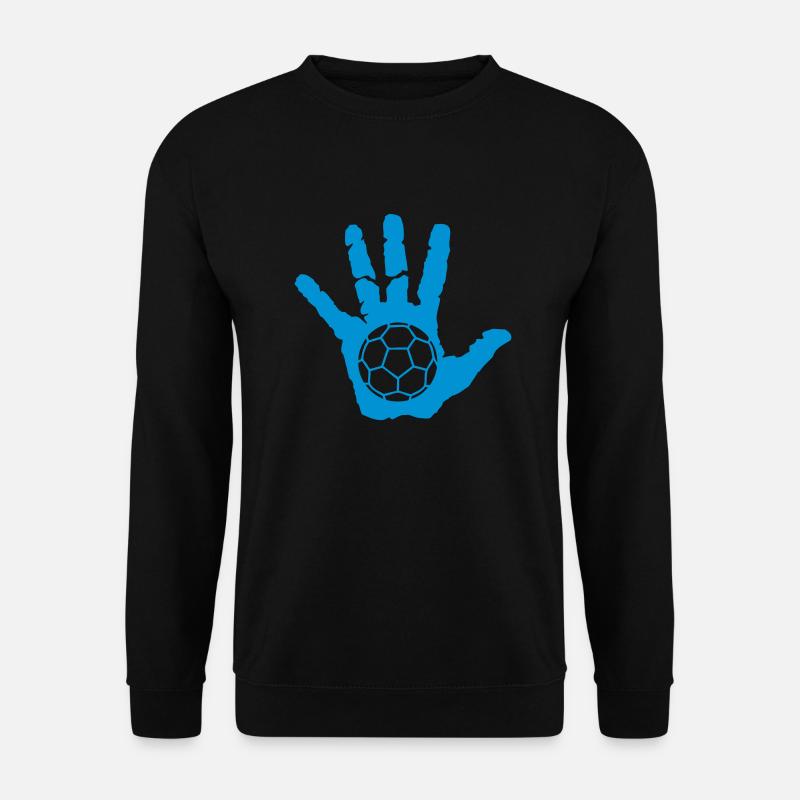 Handball Hand Sport drauf - Unisex Pullover - Schwarz