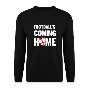 ENGLAND IT'S COMING HOME - Unisex Sweatshirt - black - Front - Alina (178cm) & Michal (187cm)