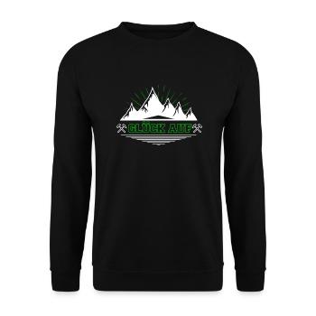 Glück auf - Unisex Pullover - Schwarz - Vorne - Alina (178cm) & Michal (187cm)